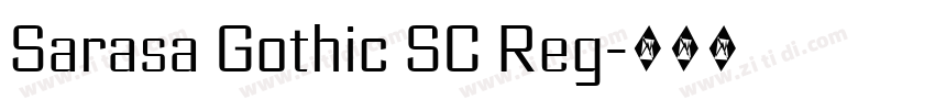 Sarasa Gothic SC Reg字体转换